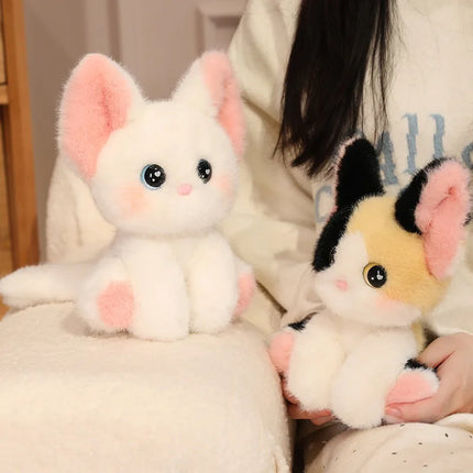 24cm Kawaii Cat Plush Doll Devon Rex Siamese Cat Pet Kitten Plush Toy Cute Decoration Accompany Sleep Toy Birthday Gift