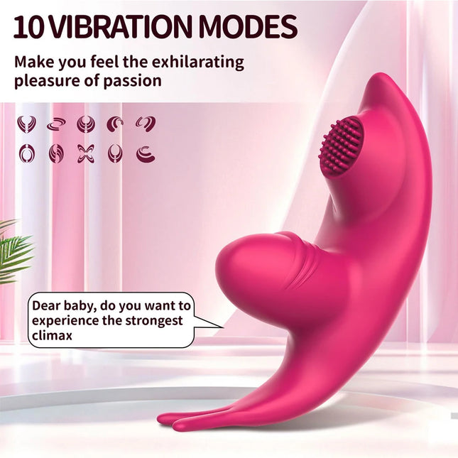 Wireless APP Licking Vibrator for Women Bluetooth Control Clitoris Massager G Spot Vagina Stimulator Wearable Dildo Adult Sex Toy 18+