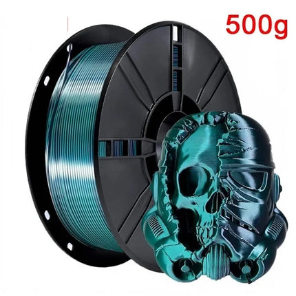 Dual Color Filament Silk PLA 1.75mm 1kg/500g/250g 3D Printer Filament High SpeedShiny PLA Multicolor Black Red Blue Bundle