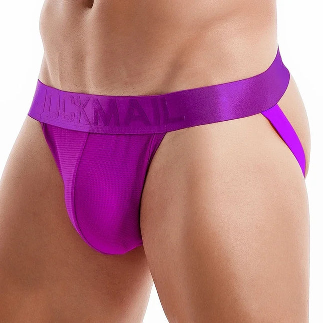 Men's Underwear Thong Jockstrap Backless Breathable Mesh Cuecas Gay Jock Strap Homme Brief Erotic String Homens Tangas