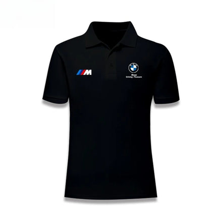 BMW 2025 Summer Men's and Women POLO Shirts Car Club Motorcycle Car Fans Lapel Work Short Sleeve Racing Off-Road Riding T-Shirt