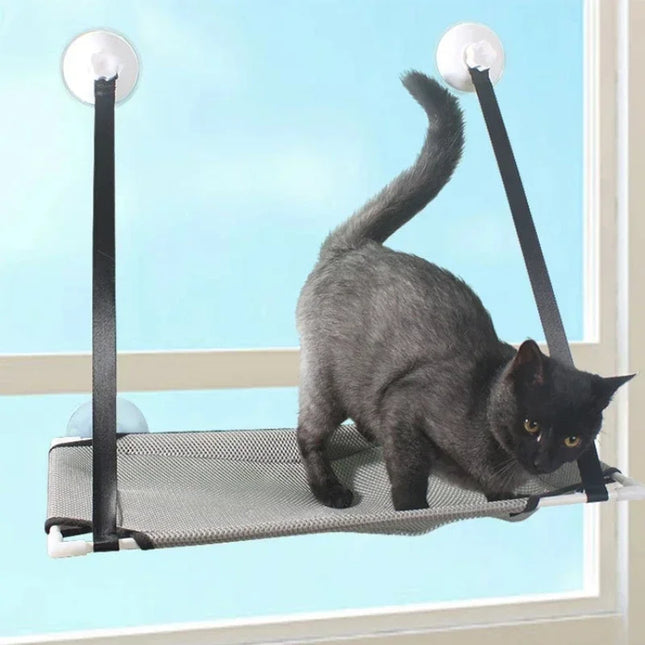 Cat Hammock Suction Cup Windowsill Cat Comfortable Hammock Summer Breathable Mesh Single/Double Hanging Beds Pet Accessories