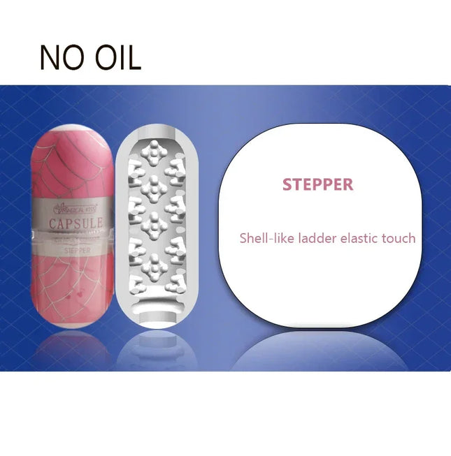 2/1pcs Mini Masturbator Cup Real Vaginal Egg Particle Stimulation Portable Stimulator Blowjob Sex Toy Massager Penis Trainer