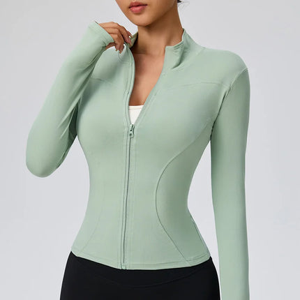 2025 Fall Pilates Quick-Dry Athletic Jacket for Women - Ideal for Gym Workouts & Outdoor Running