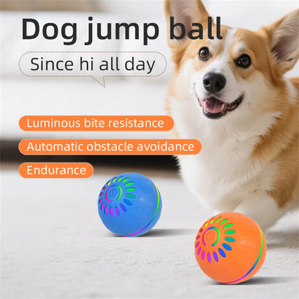 Interactive Smart Dogs Toys Balls - USB Automatic Moving Bouncing Ball for Puppy to Large dog-Electronic Pet Ball Christmas Gift