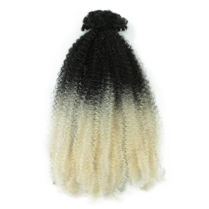 Afro Kinky Curly Bulk Synthetic Braiding Hair 12 inch Protein Fiber Durable Curl Hair Soft Micro Twist Braids Hair  Extensions