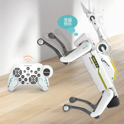 Teeggi Electric RC Intelligent Robot Dog Multifunction RC Mechanical Dog with turret Educational Toy Bionic Smart Robot Toy Gift