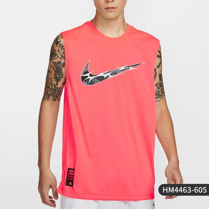 Nike Official New Men's Breathable Round Neck Sleeveless Training Tank HM4463-605
