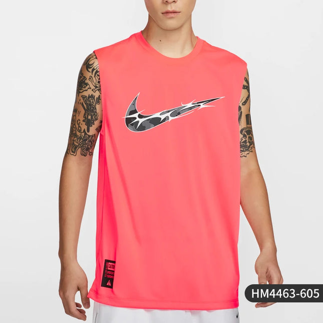 Nike Official New Men's Breathable Round Neck Sleeveless Training Tank HM4463-605