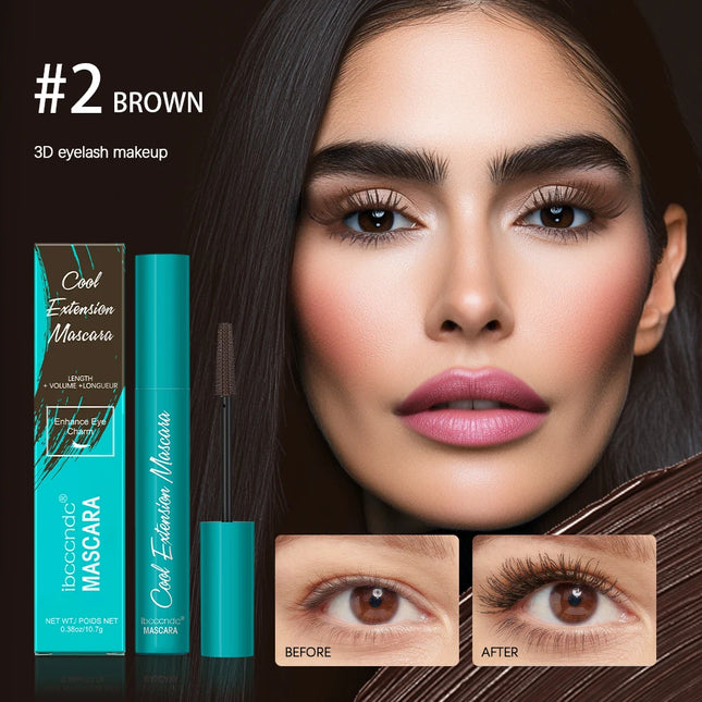 Waterproof Mascara Lash Curling Thick Lengthening Volumizing Eyelash Extension Long-Wearing Sweat-proof Black Mascara Eye Makeup