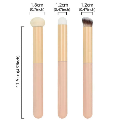 3Pcs Soft Mushroom Sponge Head Makeup Brushes Lipstick Lip Makeup Brush Cosmetic Tools Foundation Concealer Brush Cosmetic Tools