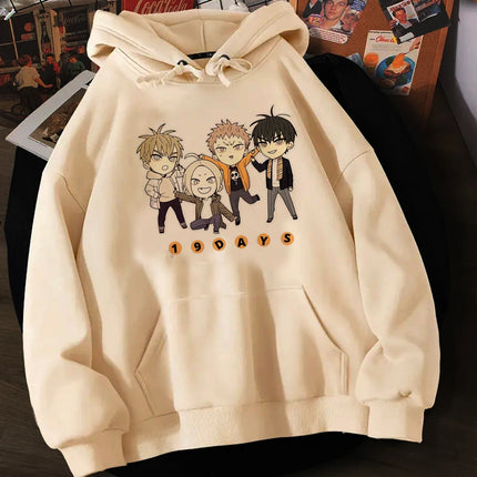 19 Days Anime Hoodie Aesthetic Clothes Women Winter Tops Manga He Tian & Mo Guan Hoodies Harajuku Unisex Sweatshirts Vintage