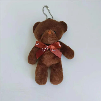 18-90Pcs Mini Teddy Bear Toy Plush Stuffed Bear Doll for Keychain Craft DIY Accessory Birthday Gifts Party Favors Supplies 4.7in
