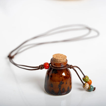 Ceramic bottle Necklaces Pendants Wholesale For Women Ladies Gift Necklace Retro Accessory Jewelry #Z600