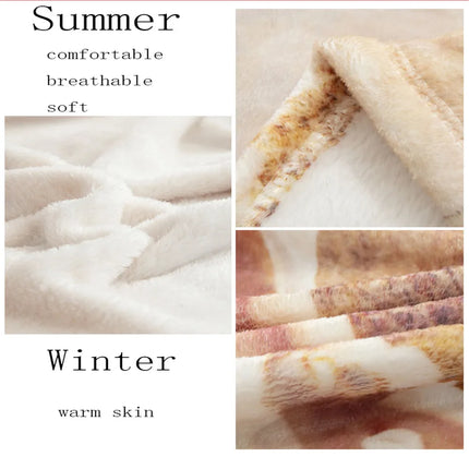 Blush Banana Leaves Dream #8 #tropical #decor #art Throw Blanket Luxury Brand Decorative Throw Flannel Fabric Flannel Blankets
