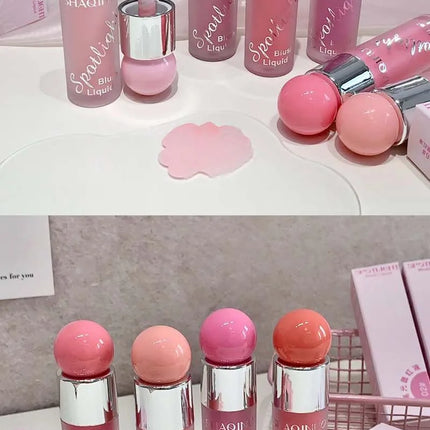 Liquid Blusher Makeup Water Light Jelly Blush Cool Warm Tone NudePink Liquid Rouge Highlighter Brighten Face Korean Style Makeup