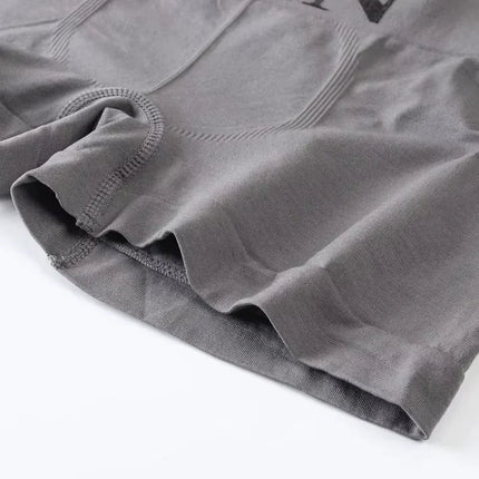 5 Pcs Thin Style Men's High Elastic Plain Color Comfortable Boxer Briefs Panties Breathable Pantyhose