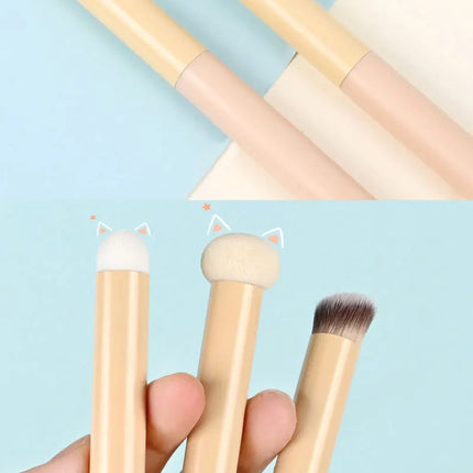 3Pcs Soft Mushroom Sponge Head Makeup Brushes Lipstick Lip Makeup Brush Cosmetic Tools Foundation Concealer Brush Cosmetic Tools