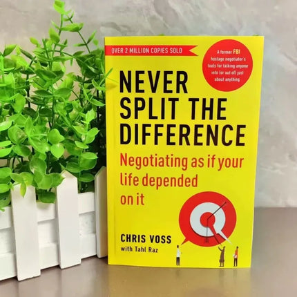 Never Split The Difference By Chris Voss Books in English for Adults Negotiations Emotional Intelligence New Listing
