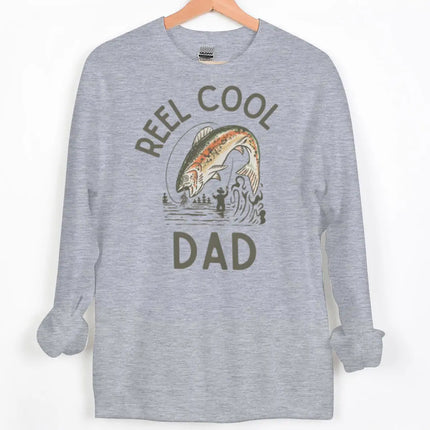 Reel Cool Dad/Mom Vintage Style Sweatshirt Men Women Fishing Lover Gifts Y2K Hoodies Long Sleeve Couple Matching Sweatshirts