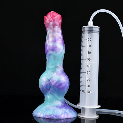 NNSX Fantasy Squirting Dildo with Suction Cup Dog/Wolf Knot Ejaculation Penis Silicone Female Masturbation Adult Anal Sex Toys