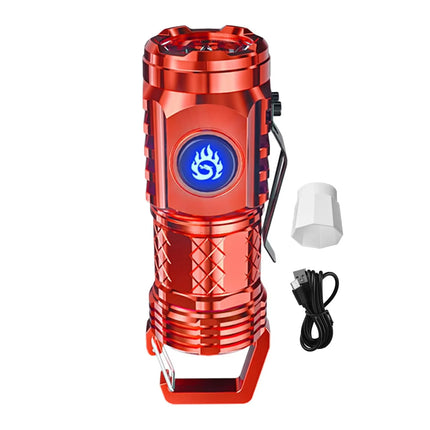 Mini 3 LED Flashlight With Pen Clip Portable Brightness,Rechargeable Waterproof Emergency Spotlight Outdoor Night Walking Torch