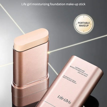 Moisturizing Foundation Stick Lasting Facial Concealer Cream Stick Full Coverage Waterproof Face Base Makeup Flawless Cosmetics