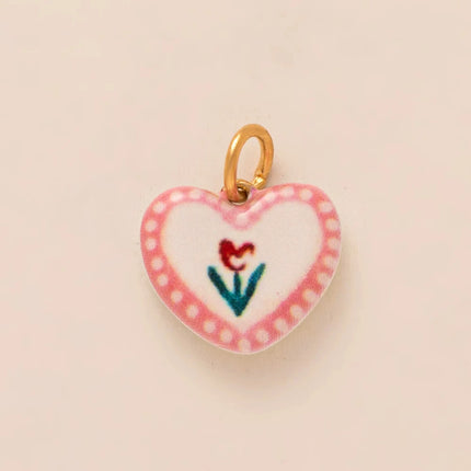 Small Cute Simple Versatile Flower Series Love Flower Clover Small Yellow Flower DIY Pendant charms for jewelry