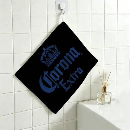 C-Corona E-Extra Beer Polyester Cotton Daily Towel, Hanging Kitchen Hand Wiping Cloth, Durable For Whole House Use