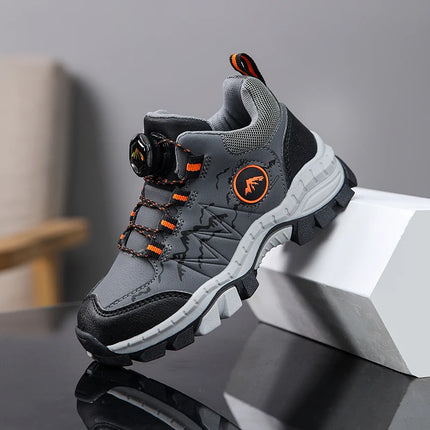New Autumn Winter Hiking Shoes for Kids Non-Slip Outdoor Shoes Children Warm Mountaineering Trekking Climbing Sports Shoes Boys