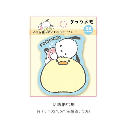 Kitty Keroppi Melody Kuromi Memo Pad Sanrio Pochacco Sticky Notes Stationery Label Notepad Planner Sticker Post School Supplies