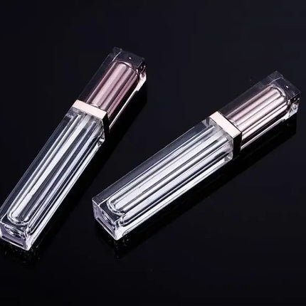 10/30/50pcs 7ml Empty Lip Gloss Tubes Rose Gold Makeup Concealer Containers Brush Cosmetic Lip Glaze Silver Lipstick Packing