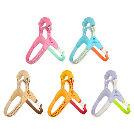 Fashion  Soft Dog Harness and Leash Set - Escape Proof Vest with Breathable Lining for Kittens Small Dogs Cats Puppy Walking