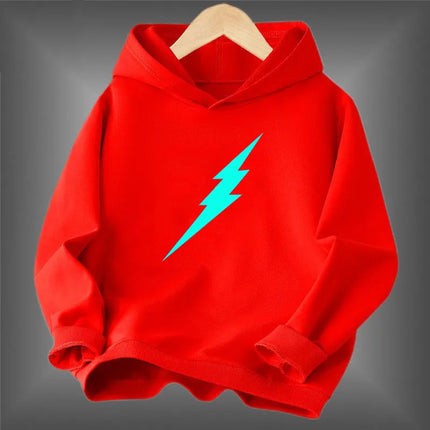 Young students Animal Spider Print clothes Fluorescent hoodie Boys Luminous long-sleeved Basic coat for Spring Autumn