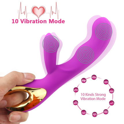 G Spot Rabbit Vibrator for Women Orgasm Dildo Adult Sex Toys USB Charging Powerful Masturbation Clitoris Stimulator Waterproof