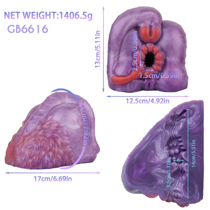 GEEBA Realistic Buttock Inverted Mold Silicone Fantasy Male Masturbator Medical-Grade Pocket Penis Stroker Onahole Adult Sex Toy