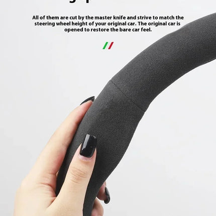 For Volkswagen Passat Golf 5 GTI Beetle Tiguan Touareg Polo T-ROC T-Cross Magotan Jeeta Car Suede Anti-Slip Steering Wheel Cover