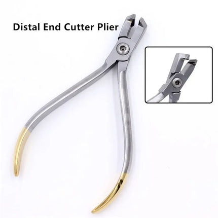 Dental Orthodontic Instruments Lingual Wire NiTi Cinch Back Plier Needle Holder End Cutting Pliers for Braces Adjustment Repair