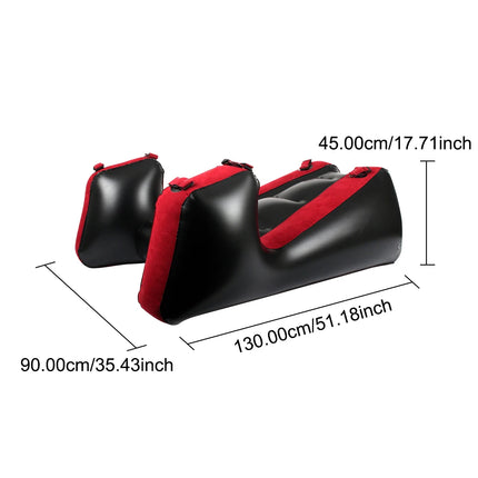 Inflatable Sex Furniture Split Leg Sofa Mat With Straps Chair Bed Sex Pillows For Women Vaginal Blowjob Anal Plug Couples Toys
