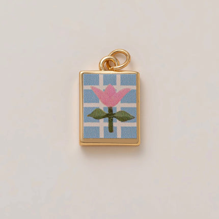 Popular DIY Color Accessories Pendant for Women's 12th Birthday Love Flower charms jewelry making