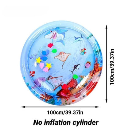 Water Sensory Play Mat for Cat Dog, Thickened Inflatable Foldable Cooling Mat, Portable Durable Interactive Pet Toy Supplies