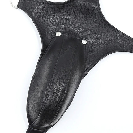Gay Rave Harness Sexual Clothing Leather Belts Male Body Bondage Cage Chest Harness Strap Fetish Wear For BDSM Sex Sex Toys