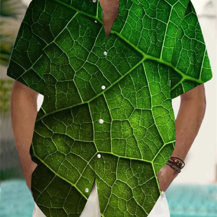 Hawaiian Surfing Men's Shirt 3D Printed Casual Fashion Short Sleeve Shirt Collar Button Top Super Large Clothing