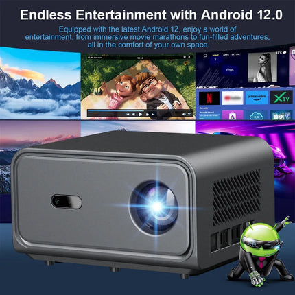 2026 new high definition intelligent Android projector home wall projection bedroom living room home theater projector