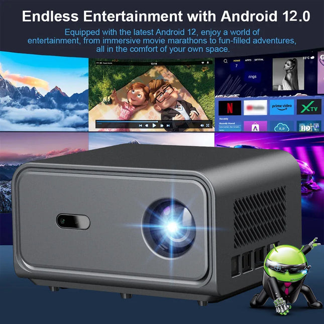2026 new high-definition smart Android projector home wall projection bedroom living room home theater projector