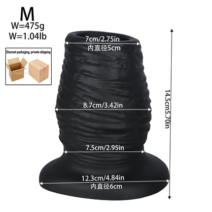 NEW Silicone Huge Hollow Anal Plug dildo Fisting Anal Dilation Gay Sex Toys for man Prostate Massage Vaginal Speculum Butt plug