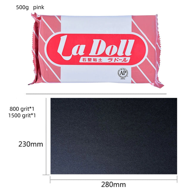 La Doll Polymer Clay Air Dry Sculpting Carving Modeling Clay for Craft Figurine DIY Art Model Making Lightweight Non-Crack Clay