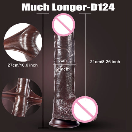 Realistic Sliding Foreskin Dildo for Women Testicles Penis sexy adult Strapon Dildos Masturbator Big Dick Anal plug 18+ Sex Toys