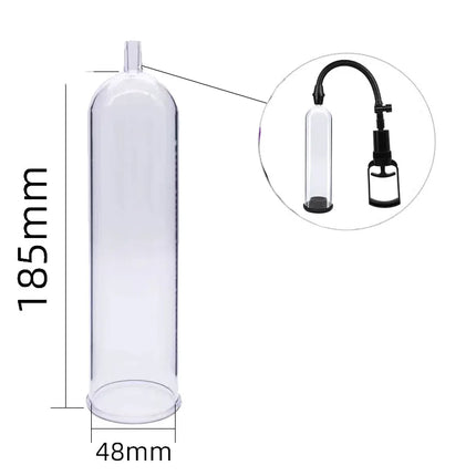 Accessories Cylinder Flask Part for Penis Pump Replacement for Dick Extender Enhancer Vacuum Pumps Sex Toys Men