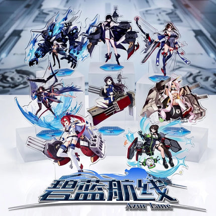 Azur Lane Acrylic Stand Keychain 2026 New Battle Ship Style Enterprise Belfast Takao Sovetsky Soyuz Character Merch